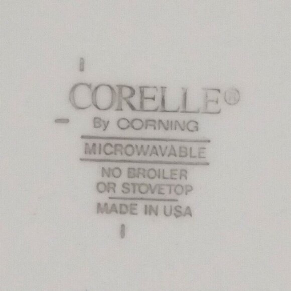 Corelle Casa Flora Dinner plate and salad/bread plate 10 1/4" yellow blue vine - Picture 8 of 8